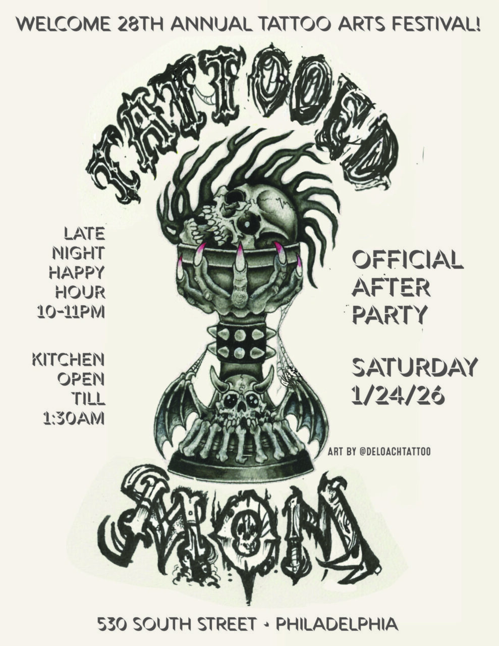 Tattoo Arts Festival After Party at TMoms! • Saturday, 1/24