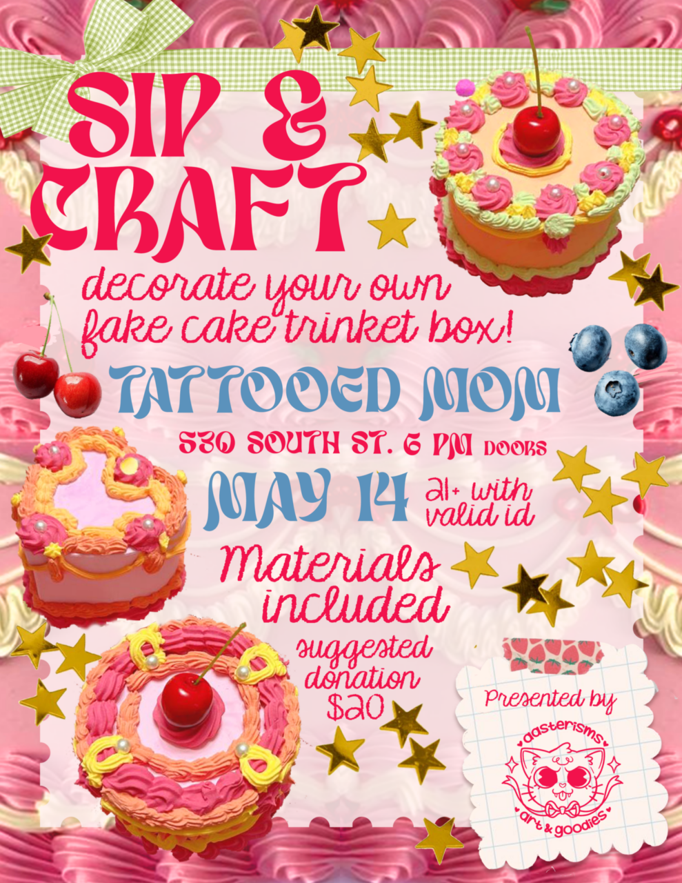 Sip & Craft: Fake Cake Trinket Box