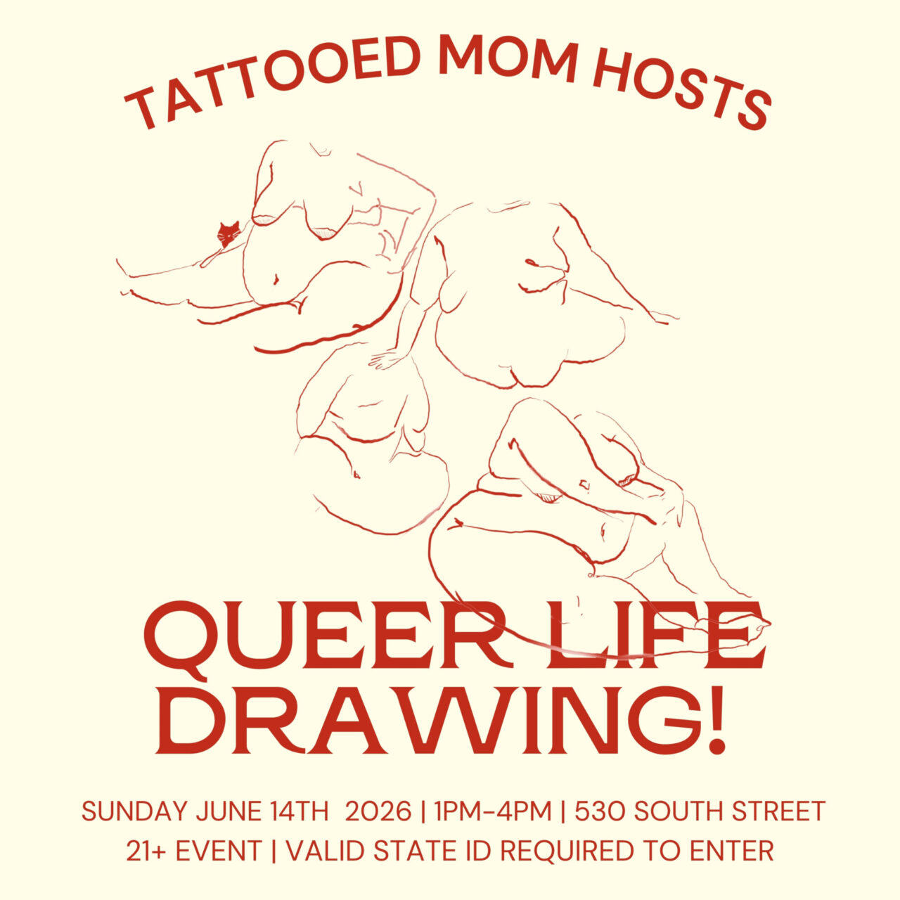Queer Life Drawing // June 2026