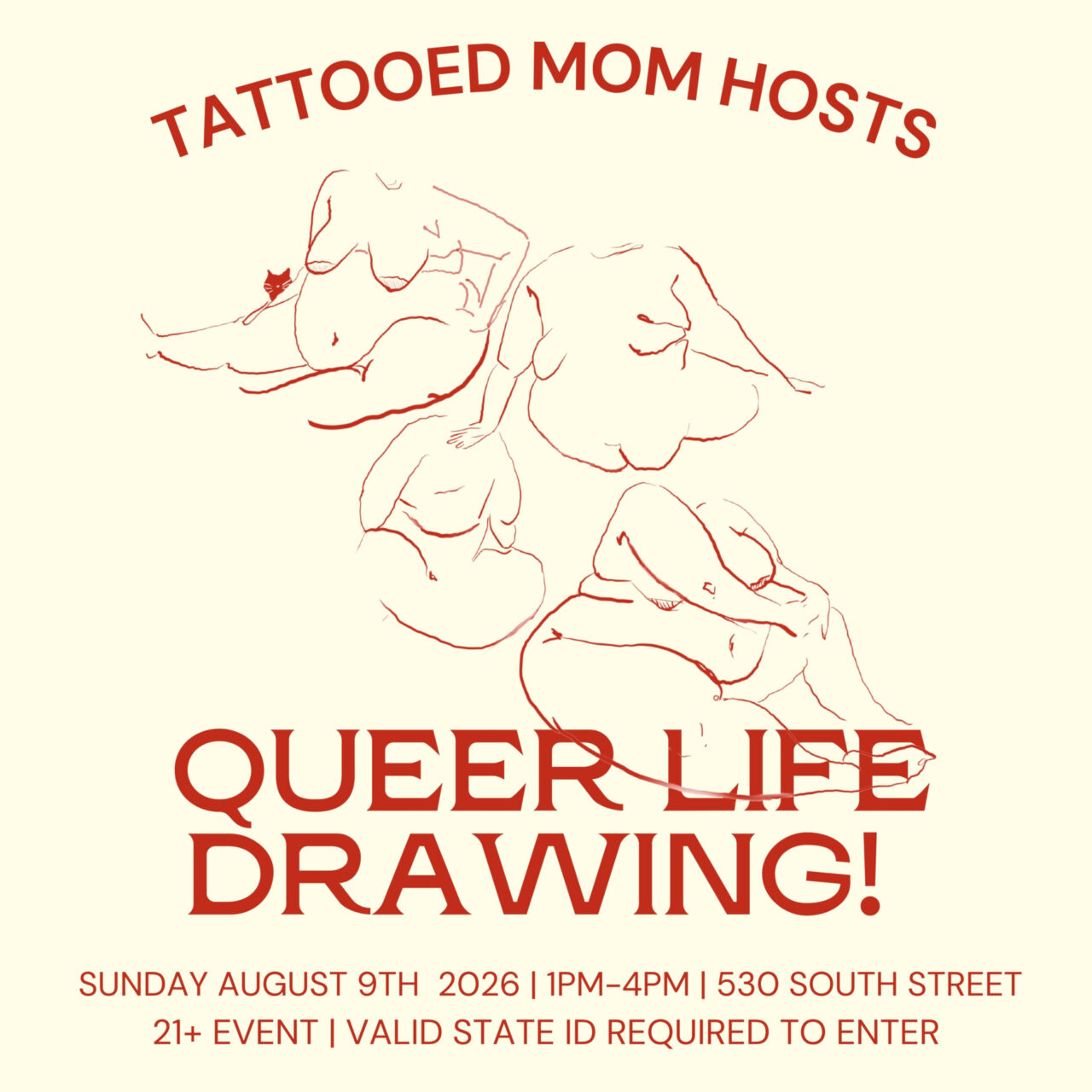 Queer Life Drawing // August 2026