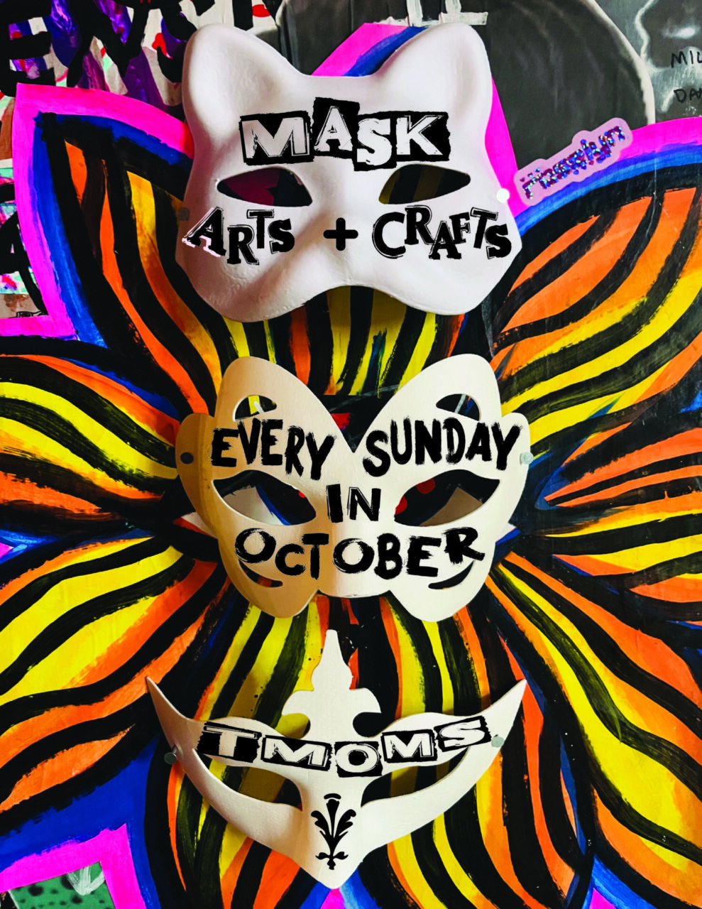 FREE Sunday Arts & Crafts: MASKS! // October 11 - Sunday, October 11 at 12:00 PM at Tattooed Mom in Queen Village, Philadelphia